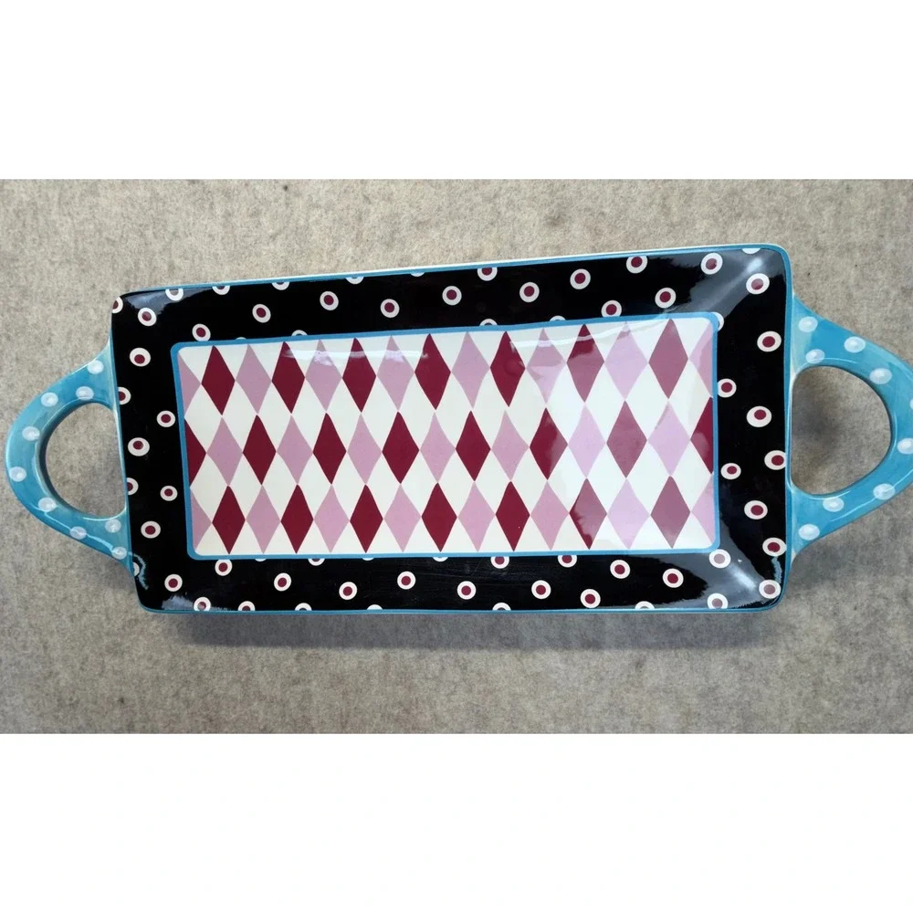 Certified International Serving Tray Unisex OS Multicolor Hearts‎ of Hope 2019